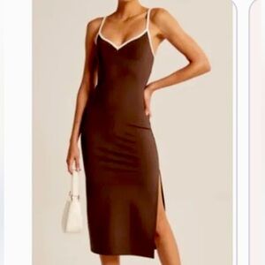 Abercrombie & Fitch Brown Midi dress, size small